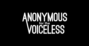 Anonymous for the Voiceless logo