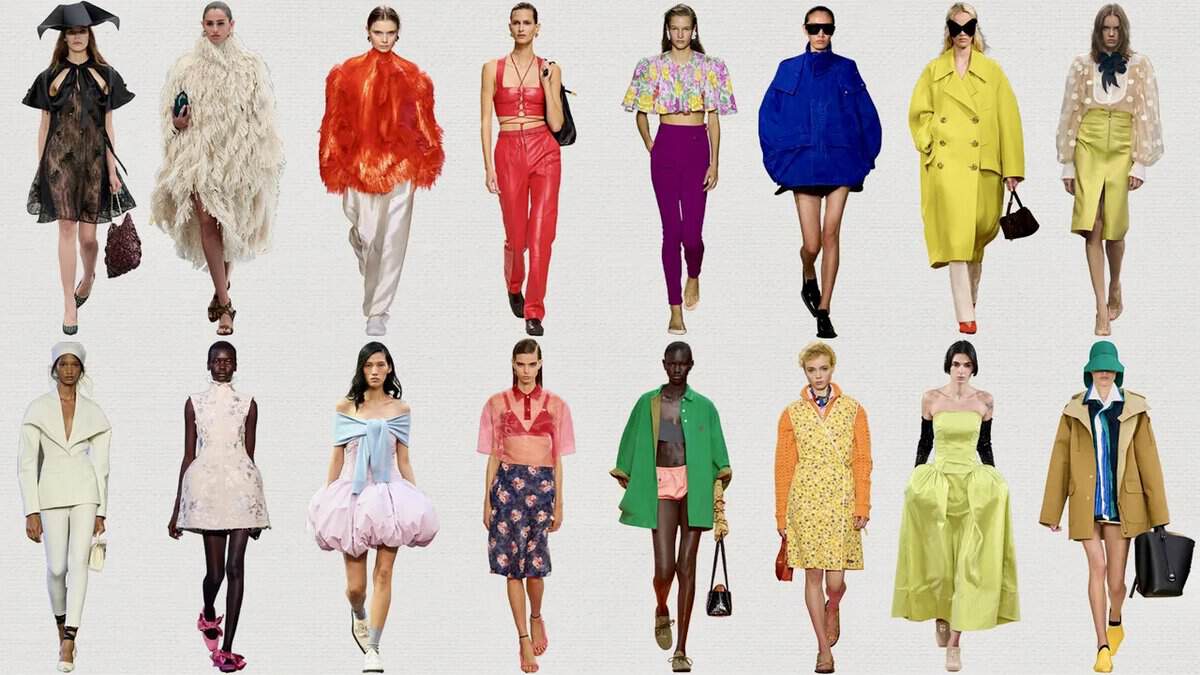 Diverse models showcase eco-friendly and sustainable summer outfits at the clothing swap event. Emphasizing eco-conscious fashion choices and reducing waste through clothing exchanges.