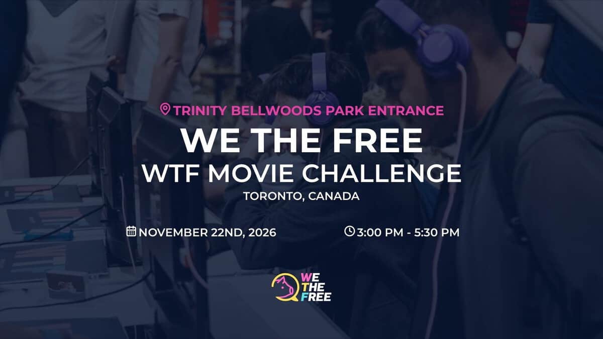 We The Free movie challege November 22 Toronto