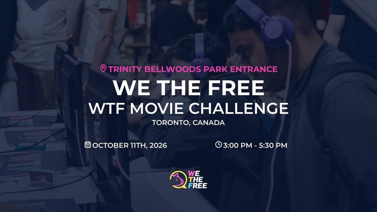 We The Free movie challenge October 11 Toronto